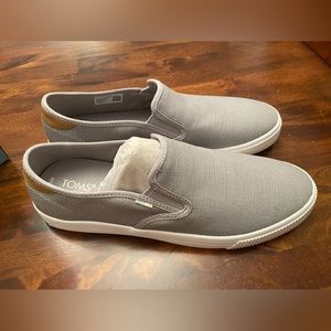 Grey Canvas TOMS slip-ons *New*